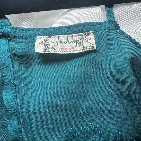 Free People Teal Lace Cami Top - Picture 6 of 8